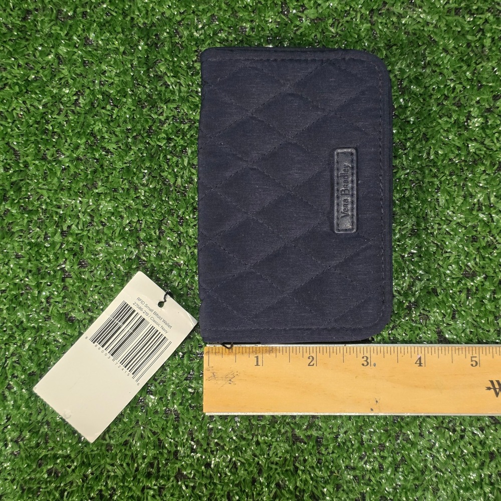 Vera Bradley Small Bifold Wallet RFID - Classic Navy - Picture 4 of 4